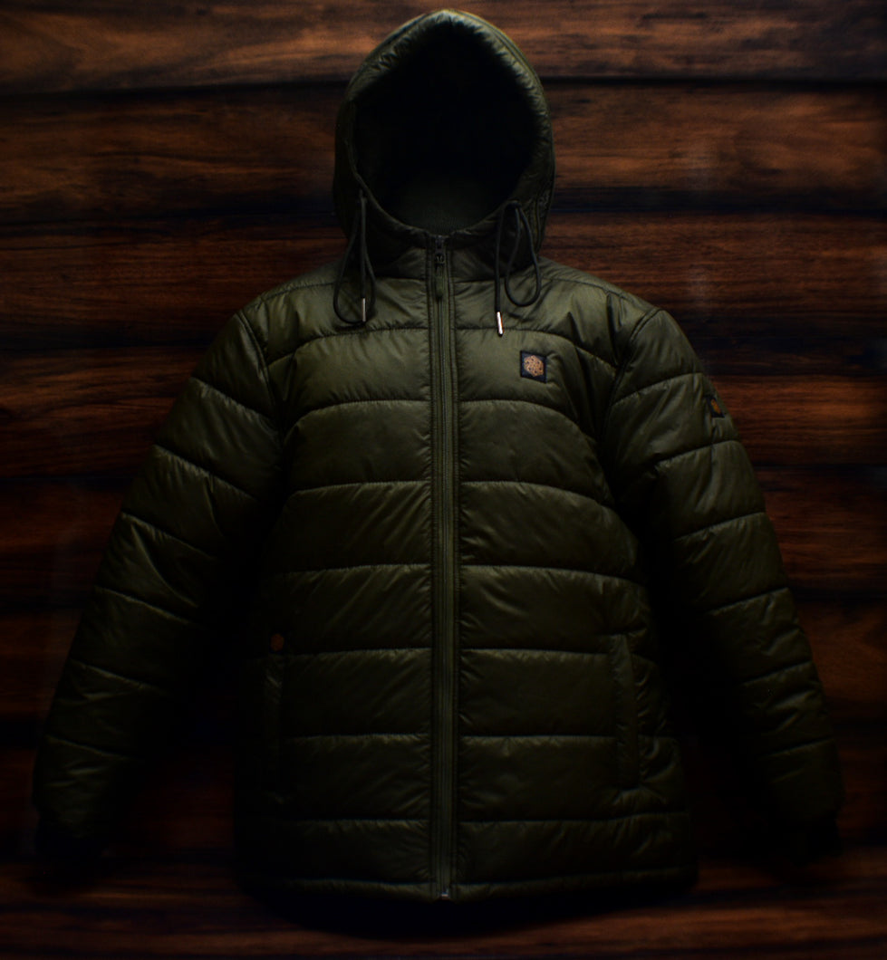 Tru-Darkz Zero Degree Puffer Jacket - Khaki Green - Advanced Hookbaits